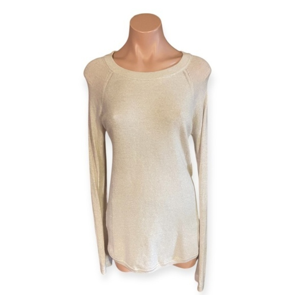 Lululemon Ivory Merino Wool Sit In Lotus Sweater